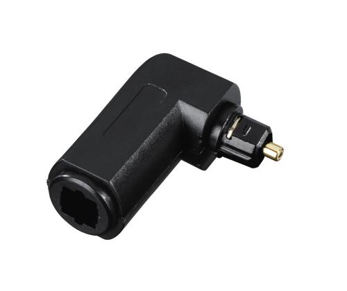 Avinity Audio Optical Fibre, ODT, Toslink, 90°, kullatud, must - Adapter