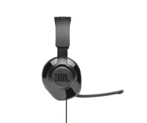 JBL Quantum 200, must - Mänguri peakomplekt