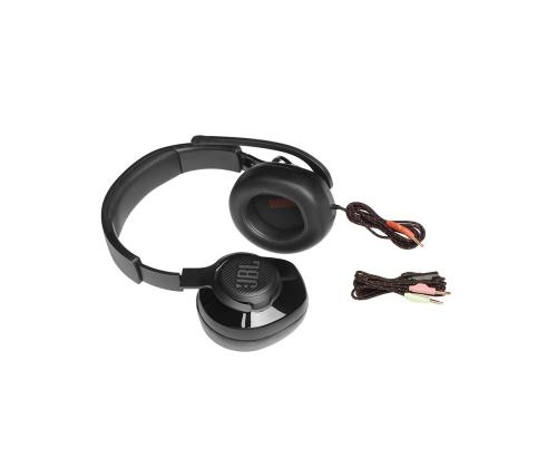 JBL Quantum 200, must - Mänguri peakomplekt