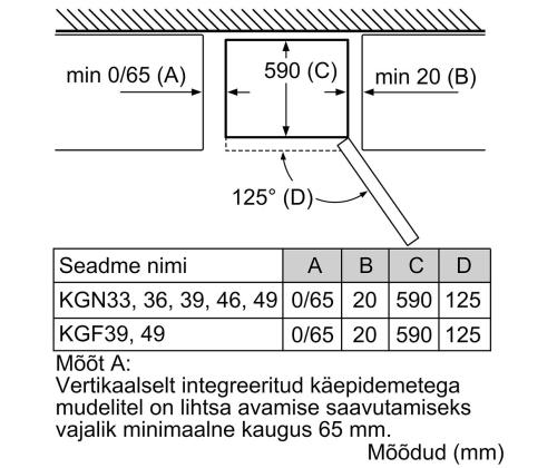 Bosch, NoFrost, 326 L, kõrgus 186 cm, valge - Külmik