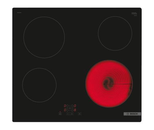 Bosch, laius 59,2 cm, raamita, must - Integreeritav keraamiline pliidiplaat