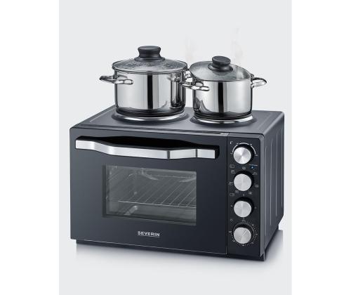 Severin, 30 L, 2500 W, must - Miniahi kahe keedualaga