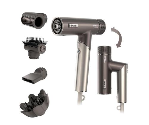 Shark SpeedStyle Pro FLEX 4-ühes, 1700 W, hõbedane - Föön