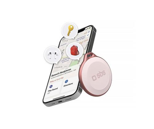 SBS Tracker, Apple Find My, IP65, roosa - Lokaliseerija