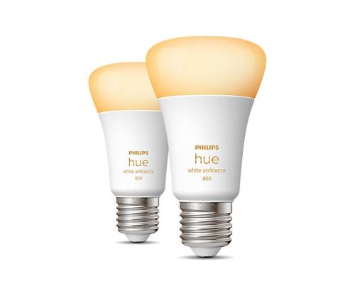 Philips Hue White Ambiance 800, E27, valge, 2 tk - Nutivalgusti