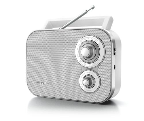 Muse M-051RW, FM, analoog, patareidega kasutatav, valge - Kaasaskantav raadio
