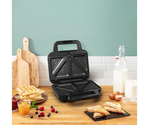 Tefal UltraCompact 3in1, hall/must - Vahvlimasin, Võileivagrill & Panini Press