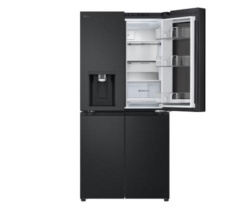 LG, NoFrost, Instaview, 508 L, kõrgus 179 cm, must - SBS-Külmk