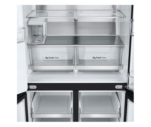 LG, NoFrost, Instaview, 508 L, kõrgus 179 cm, must - SBS-Külmk