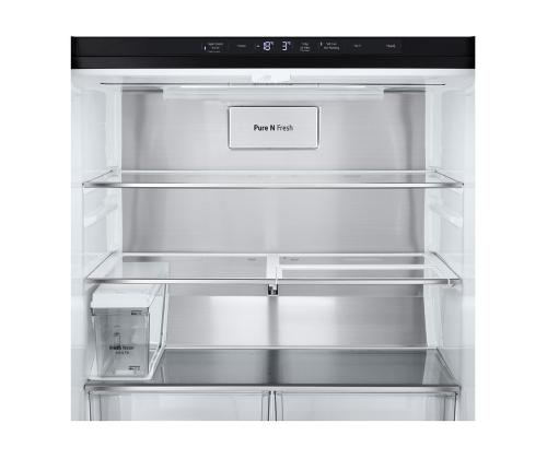 LG, NoFrost, Instaview, 508 L, kõrgus 179 cm, must - SBS-Külmk