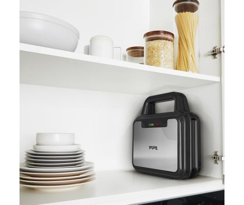 Tefal UltraCompact 3in1, hall/must - Vahvlimasin, Võileivagrill & Panini Press