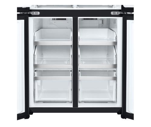 LG, NoFrost, Instaview, 508 L, kõrgus 179 cm, must - SBS-Külmk