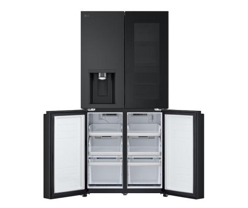 LG, NoFrost, Instaview, 508 L, kõrgus 179 cm, must - SBS-Külmk