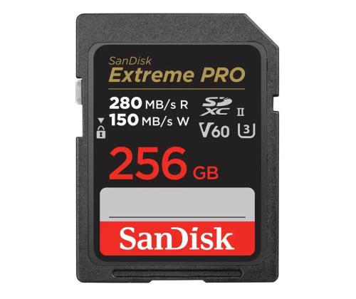 SanDisk Extreme Pro, UHS-II, SDXC, 256 GB, must - Mälukaart