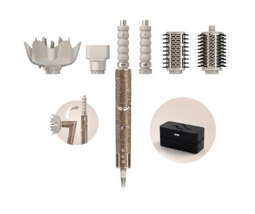 Shark FlexStyle Sparkle Champagne Diamond Limited Edition, 5-in-1, kuldne - Juuste kujundamise seade