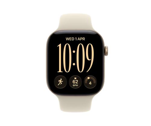 Apple Watch 12, 42 mm, GPS+5G, alumiinium, sport band, S/M, kuldne / beež - Nutikell