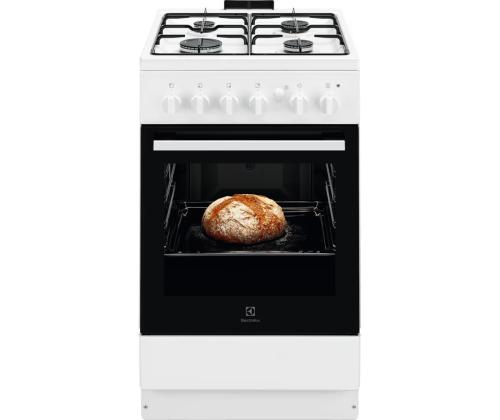 Electrolux, 59 L, laius 50 cm, valge - Gaasipliit gaasiahjuga