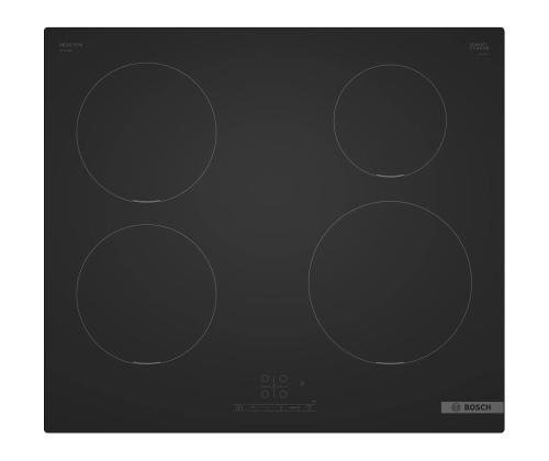 Bosch Seeria 4, laius 59.2 cm, raamita, mattmust - Integreeritav induktsioonpliidiplaat