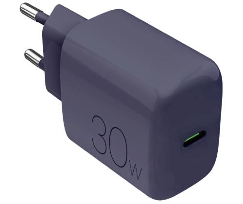 Puro DAILY 1, USB-C, 30 W, tumesinine - Laadija