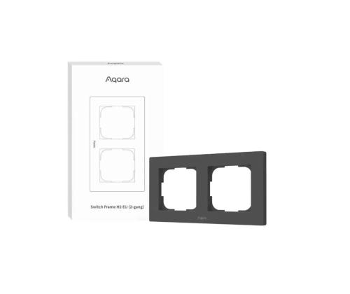 Aqara Switch Frame H2 EU, 2 pesa, hall - Lülitiraam