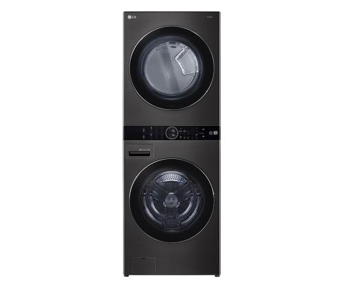 LG, 12 kg + 10 kg, sügavus 66 cm, 1400 p/min, must - Pesumasin + Pesukuivati