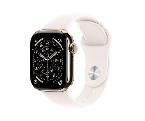 Apple Watch 11, 42 mm, GPS + Cellular, M/L, titaan, kuldne - Nutikell