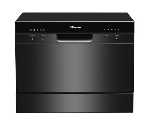 Hansa, mini, 6 nõudekomplekti, must - Eraldiseisev nõudepesumasin