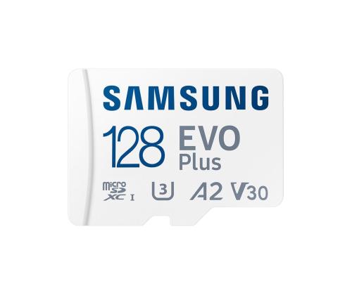 Samsung EVO Plus, microSDXC, 128 GB, valge - Mälukaart ja adapter