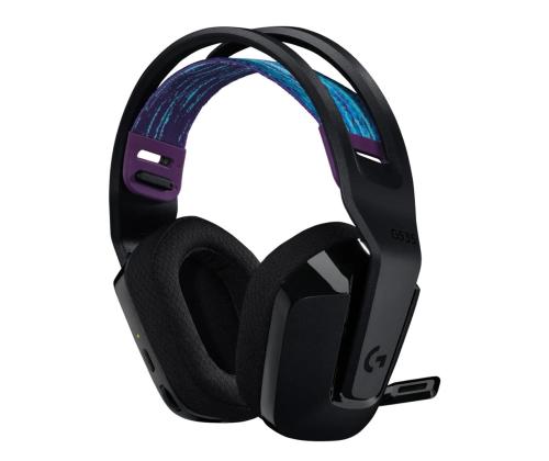 Logitech G535 LIGHTSPEED Wireless, must - Juhtmevaba peakomplekt