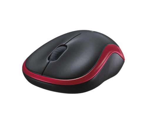 Logitech M185, punane - Juhtmevaba hiir