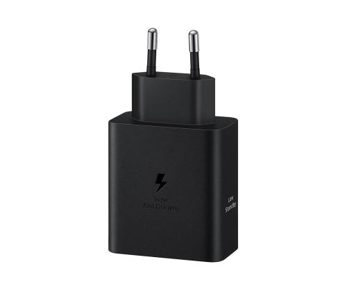 Samsung Dual USB-C, 50 W, must - Vooluadapter