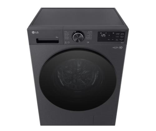 LG, 9 kg, sügavus 47.5 cm, 1200 p/min, mattmust - Eestlaetav pesumasin