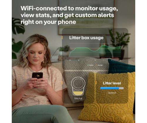 Litter-Robot 4 by Whisker, must - Isepuhastuv kassiliivakast