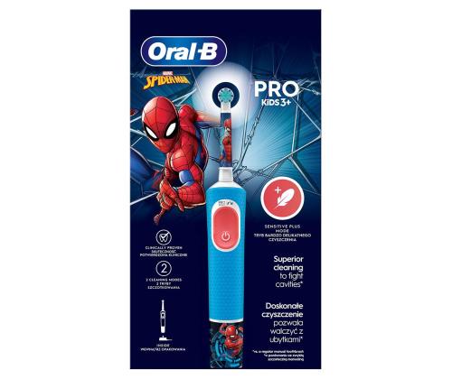 Braun Oral-B Vitality PRO Kids, Spiderman - Elektriline hambahari + vutlar