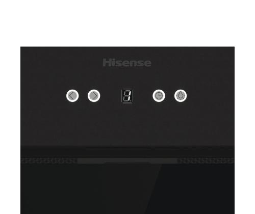 Hisense, 660 m³/h, laius 80 cm, must - Integreeritav õhupuhasti