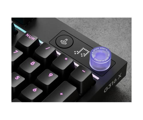 Logitech G316 X 98, Tactile, SWE, must - Klaviatuur