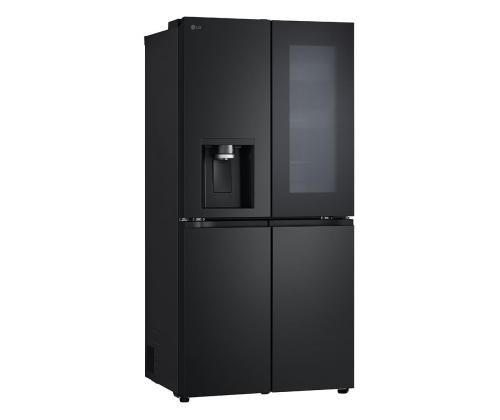 LG, NoFrost, Instaview, 508 L, kõrgus 179 cm, must - SBS-Külmk