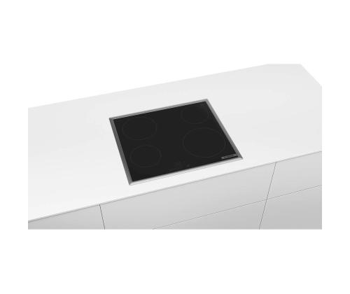 Bosch seeria 4, laius 58,3 cm, terasraamiga, must - Integreeritav keraamiline pliidiplaat