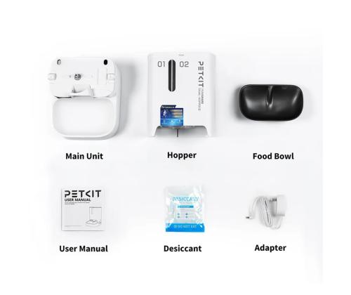 Petkit YumShare Dual-hopper 2, valge - Automaatne lemmikloomasöötja kaameraga