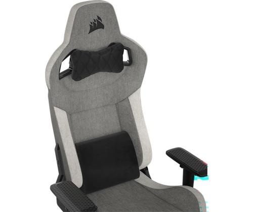 Corsair T3 RUSH Fabric, hall/valge - Mänguritool