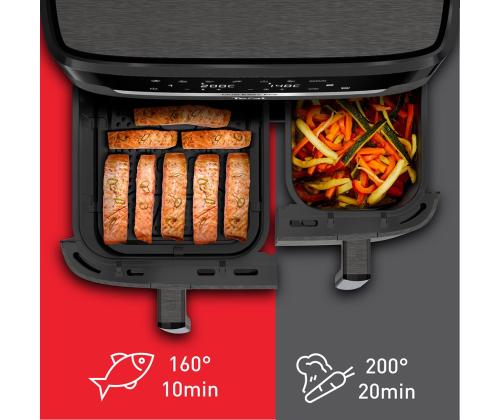 Tefal XXL Dual Easy Fry, 2700 W, 11 L, tumehall - Kuumaõhufritüür
