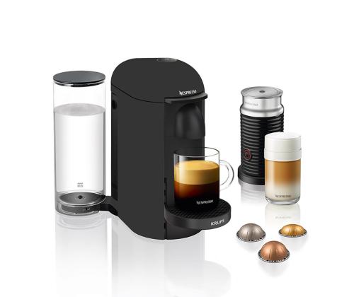 Krups Nespresso Vertuo Plus, mattmust - Kapselkohvimasin