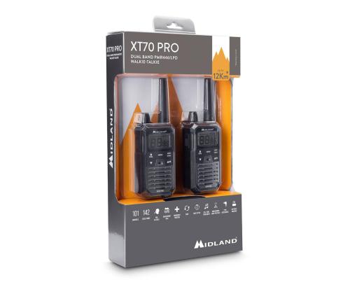 Midland XT70 Pro, must- Raadiosaatjad