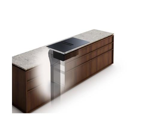 Electrolux 600 XT Bridge, laius 60 cm, must - Integreeritav pliidiplaat õhupuhastiga