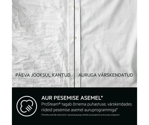 AEG 7000 Seeria ProSteam, 9 kg, sügavus 57.2 cm, 1400 p/min - Eestlaetav pesumasin