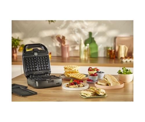 Tefal Snack Colletion, 700 W, must - Kontaktröster ja vahvliküpsetaja