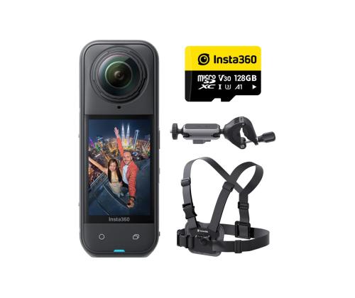 Insta360 X5 Road Cycling Bundle, 8K, 360º, must - Seikluskaamera