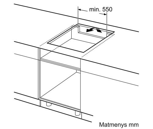 Bosch Seeria 4, laius 59.2 cm, raamita, mattmust - Integreeritav induktsioonpliidiplaat