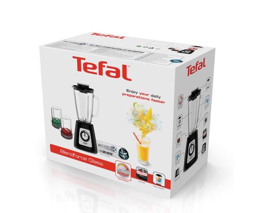 Tefal Blendforce 2 Glass, 800 W, 1.25 L, must - Blender + jahvataja ja hakkija