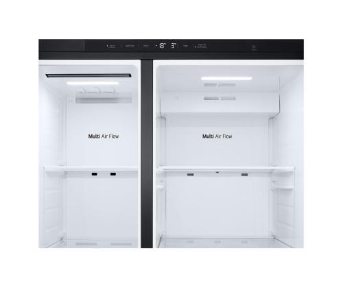 LG, Water & Ice Dispenser, 641 L, kõrgus 179 cm, must - SBS-Külmik